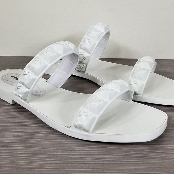 Stuart Weitzman The Rosita Jelly Slide Sandal, White, Womens Size 8 M - Picture 2 of 10